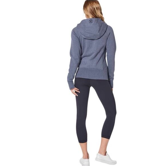 Lululemon Scuba Hoodie Sweatshirt Light Cotton Fleece Blue Size 6 $118.00 - Picture 4 of 8